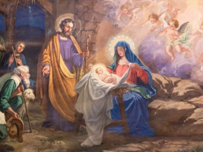 depiction of the first christmas